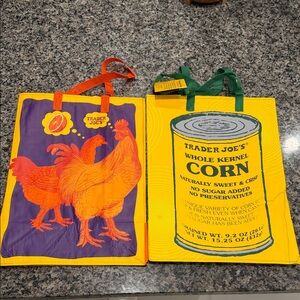 Rare! Corn & Orange Chicken Trader Joe's Reusable Tote Bags